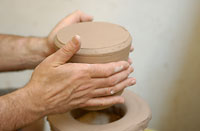 Image of teapot-making process