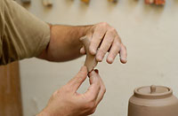 Image of teapot-making process