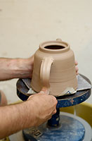 Image of teapot-making process