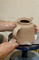 Image of teapot-making process