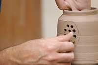 Image of teapot-making process