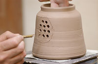 Image of teapot-making process